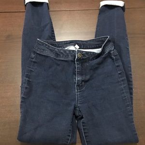 Blue super skinny jeans